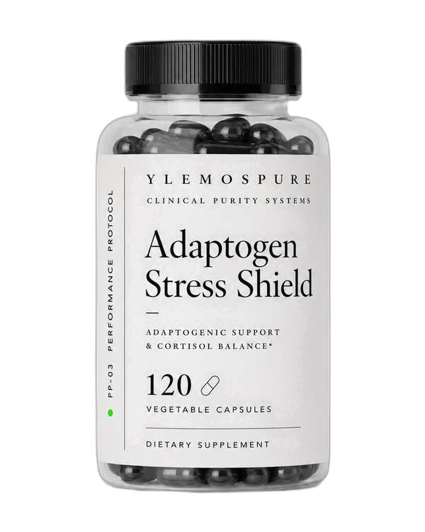 Adaptogen Stress Shield — KSM-66 Ashwagandha | YlemosPure — PP-03